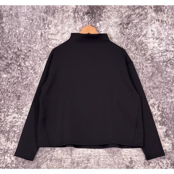 ADAY Like A Boss Pullover Sweatshirt Large Womens Black Luxury Sweater - Picture 1 of 7